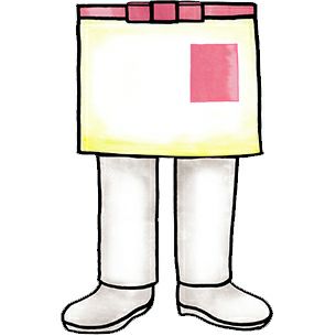 ショートエプロン