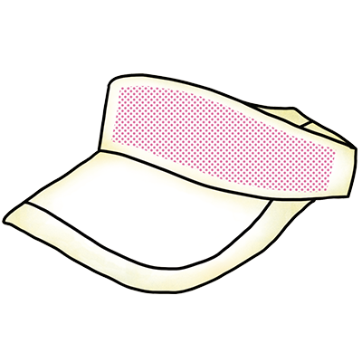 サンバイザー - キャップ・調理帽子 | 名入れロゴ刺繍 | 飲食店 