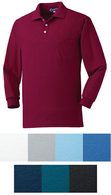 長袖ポロシャツ（5.5オンス） [KURO-25400]