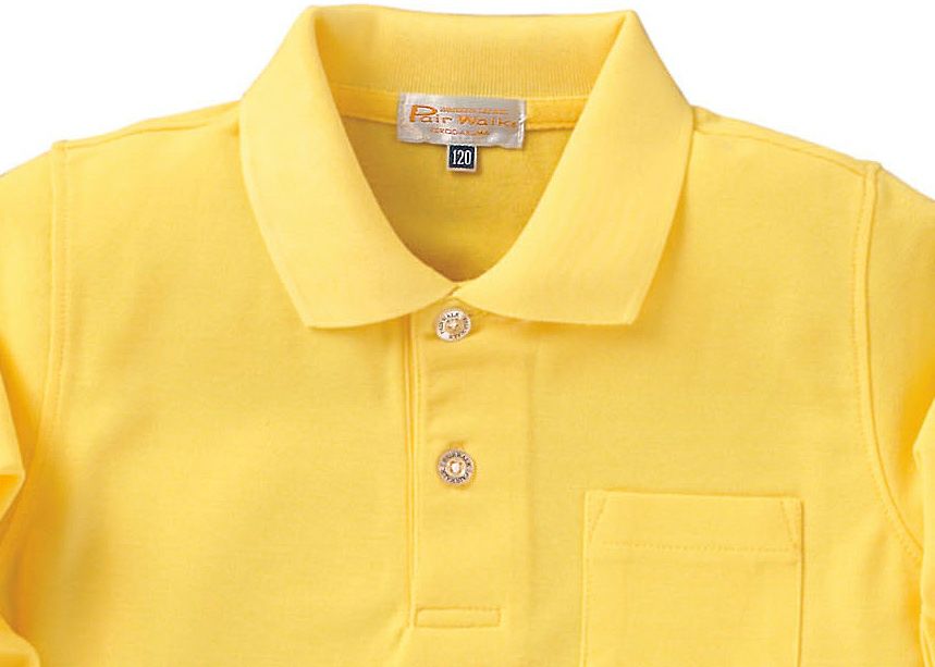 イエロー襟元アップ画像（※この色は完売致しました。）