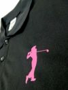 プリント部分の超アップ写真です。<br>こちらはインクでプリントを入れるシルクプリントで入れました。