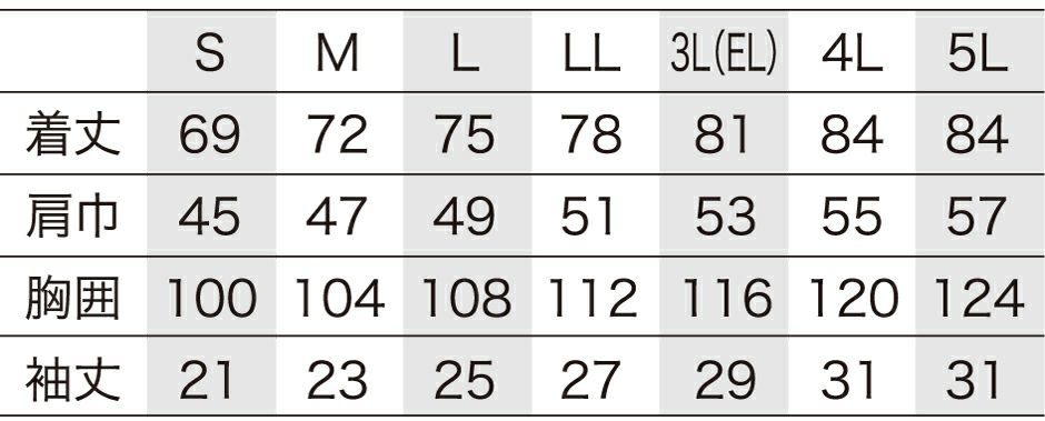 サイズ表
