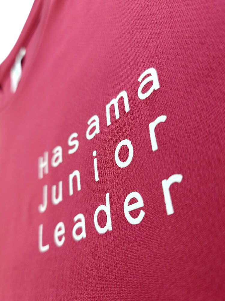 長袖Tシャツへのシルクプリント部分のアップ写真も撮影