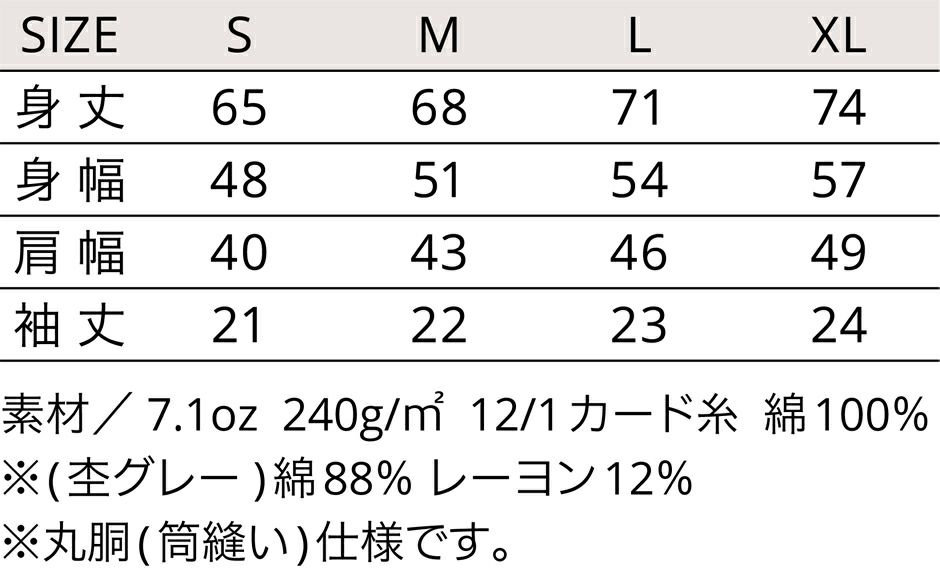 サイズ表