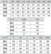 サイズ表