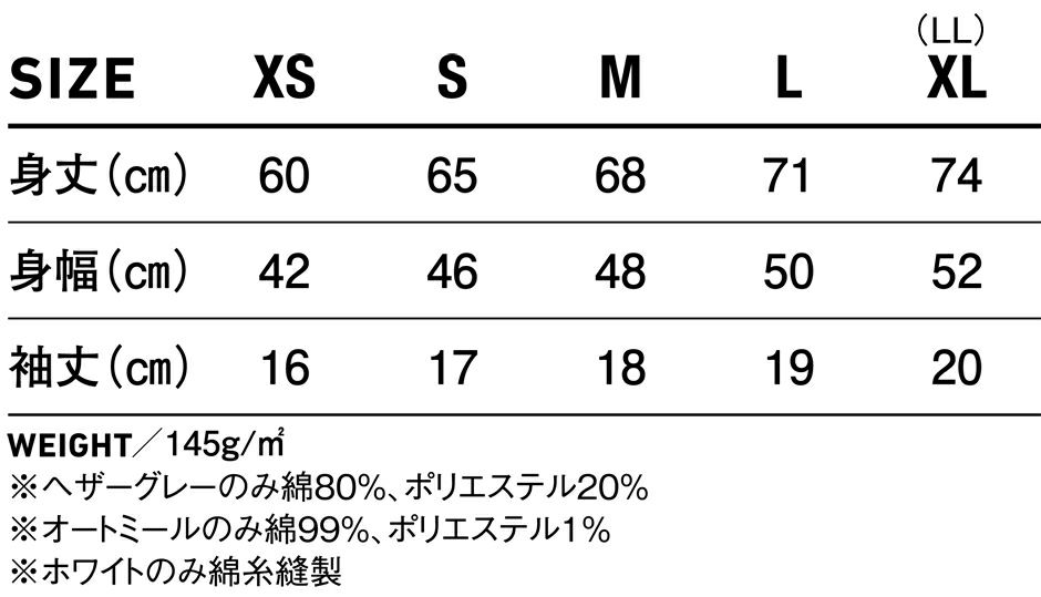 サイズ表