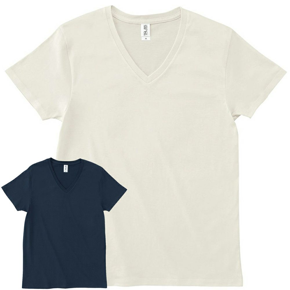 細身でかっこいいおしゃれな半そでVネックTシャツ