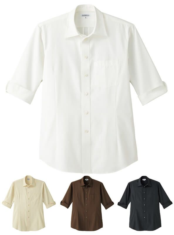 ショップシャツ・7分袖（制電） [SUN-ET5731・ET5732・ET5733・ET5734] 