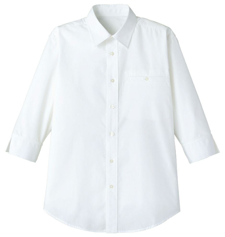 ホワイト（7分袖ワイシャツ）
