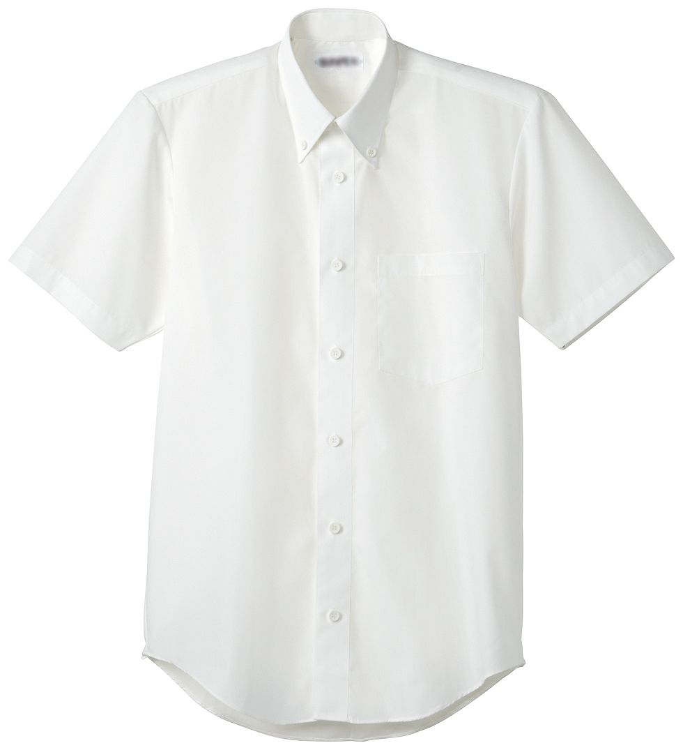 オフホワイト（Y5815）/半袖カッターシャツ/真っ白ではない、少しだけクリームっぽい色