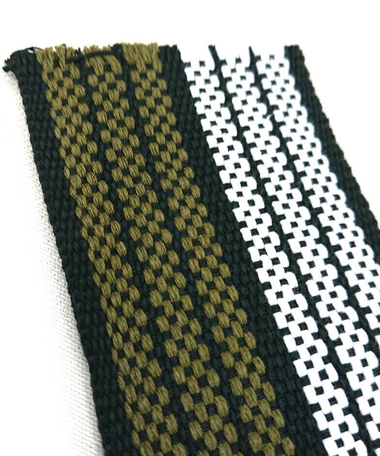 グリーン生地のアップ写真です！