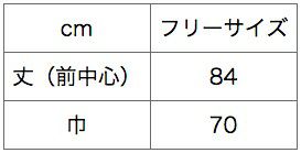 サイズ表