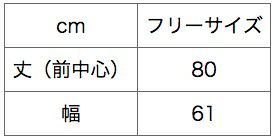 サイズ表