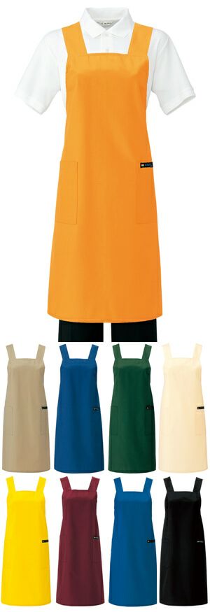 背中・H型：業務用エプロン