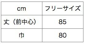 サイズ表