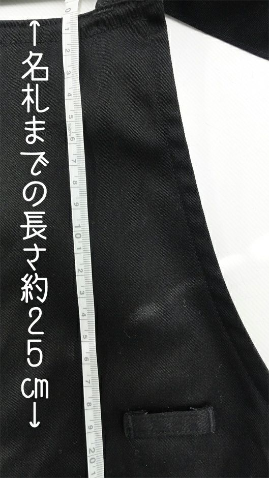 名札までの長さが若干下に付いてるので、名札の代わりにボールペンを挿す事も出来ます。