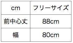 サイズ表