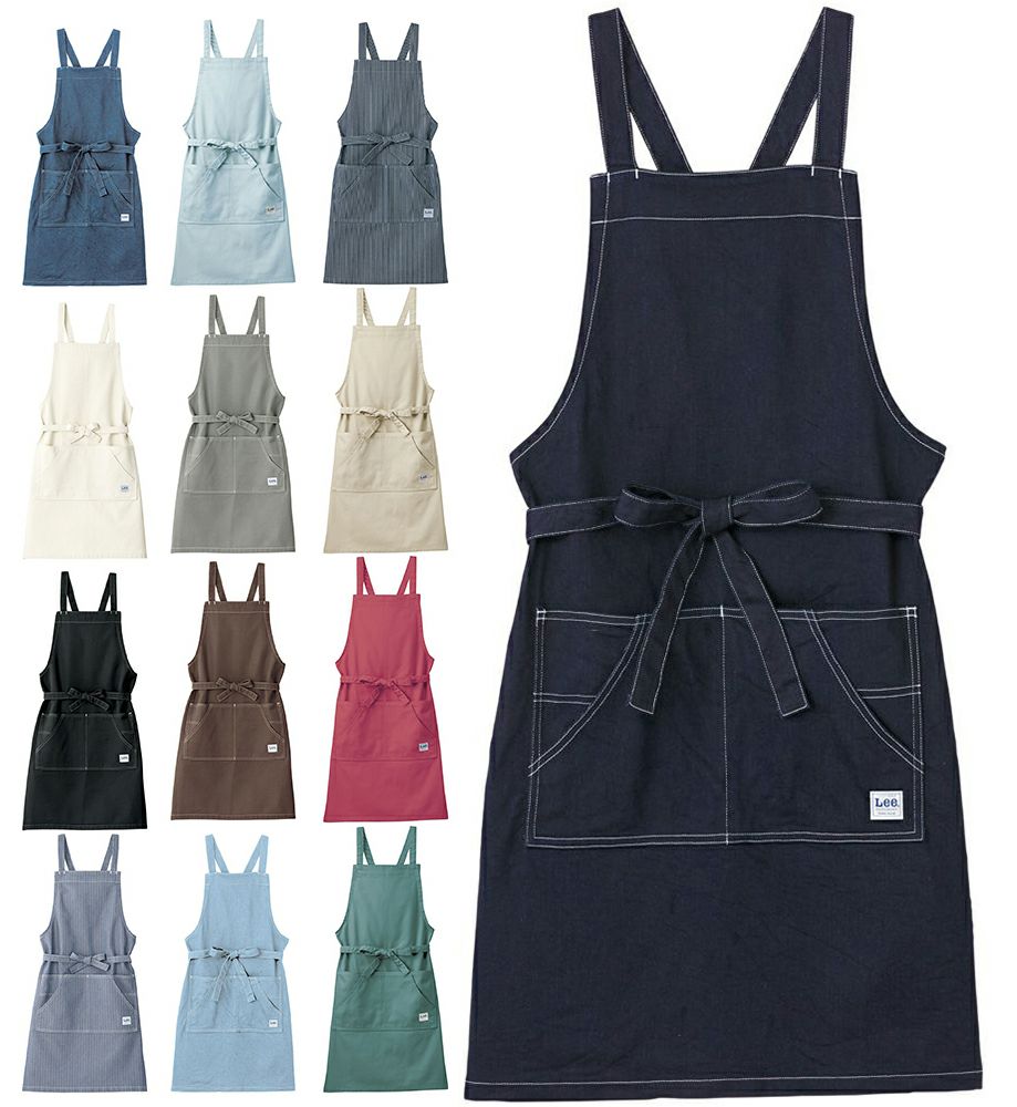 Leeブランド胸当てエプロン