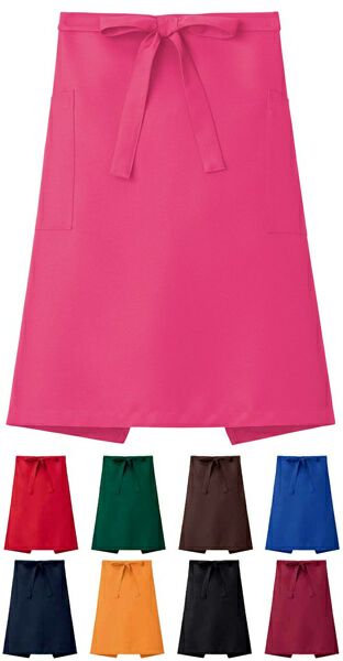 サロンエプロン・制電素材（ミドル丈55cm）