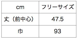 サイズ表