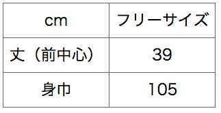 サイズ表