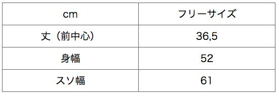 サイズ表