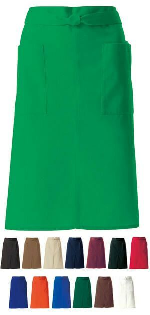 撥水加工【ミドル】業務用エプロン