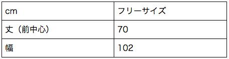 サイズ表