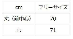 サイズ表