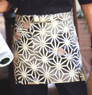 スミクロ：【麻の葉ぼかし】前掛け