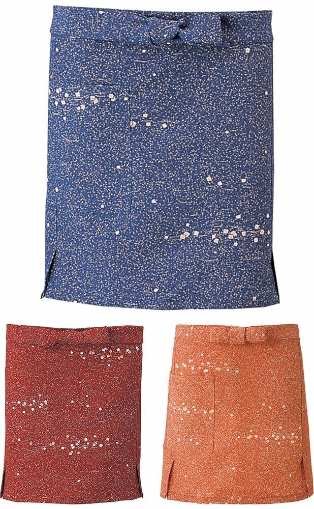 【紙散らし柄】前掛けエプロン [SUN-K3738]