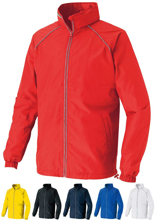 反射パイピング】業務用スタッフジャンパー [AZ2202]│名入れロゴ刺繍