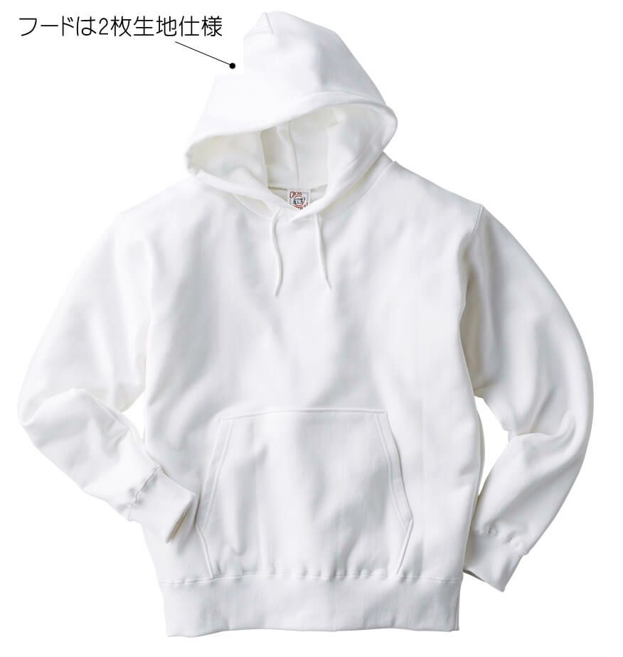 フードは2枚生地仕様でしっかりした作りです。