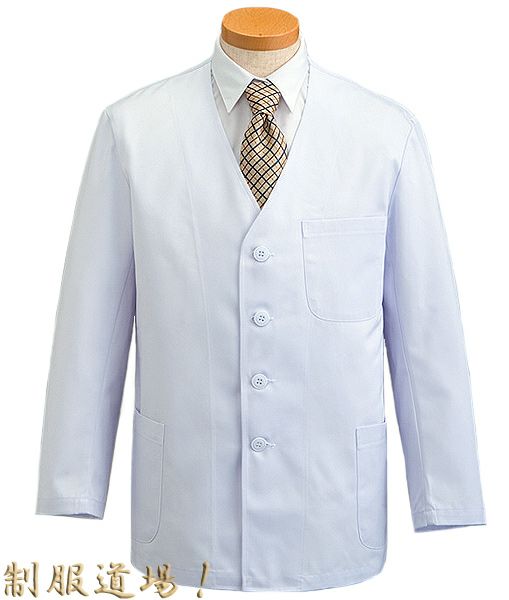 調理服コート　ホワイト（白色）／※シャツとネクタイは別売りです。