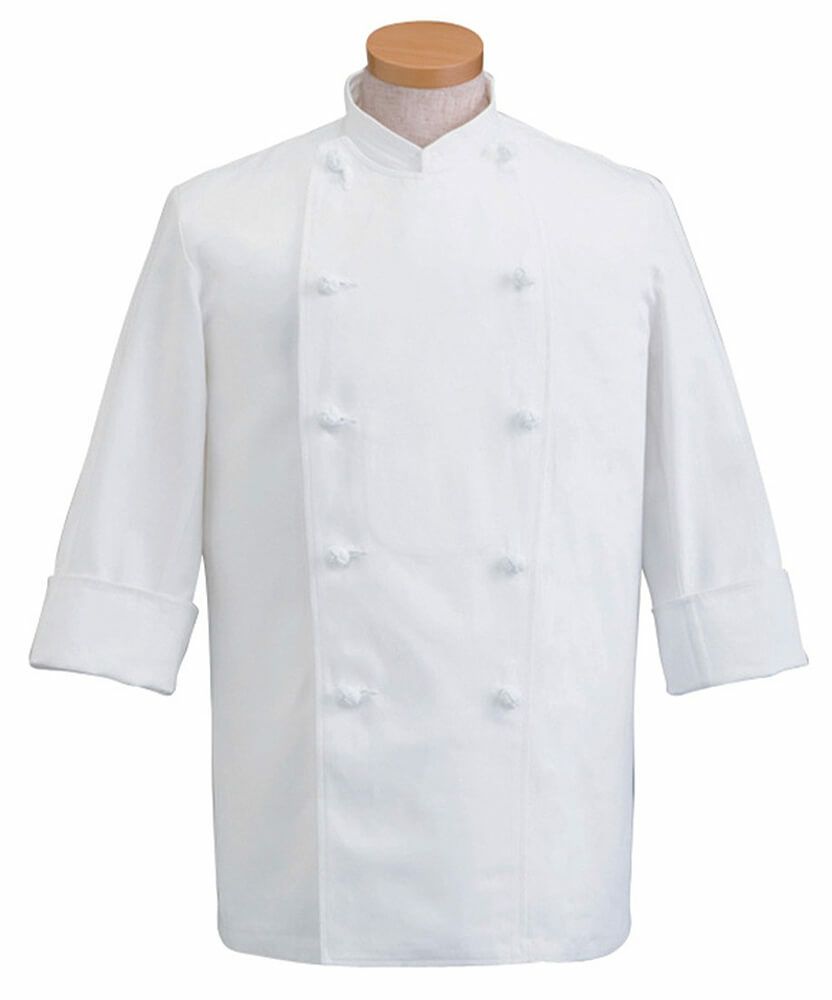 7分袖コックコート（綿100％・厚手） [SUN-KC426]