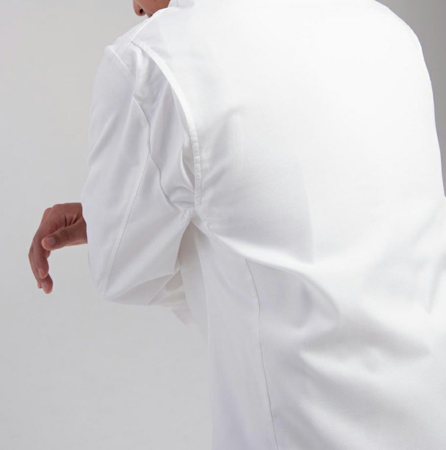 背中肩部分プリーツ