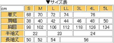 サイズ表