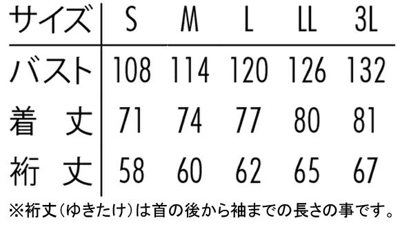 サイズ表