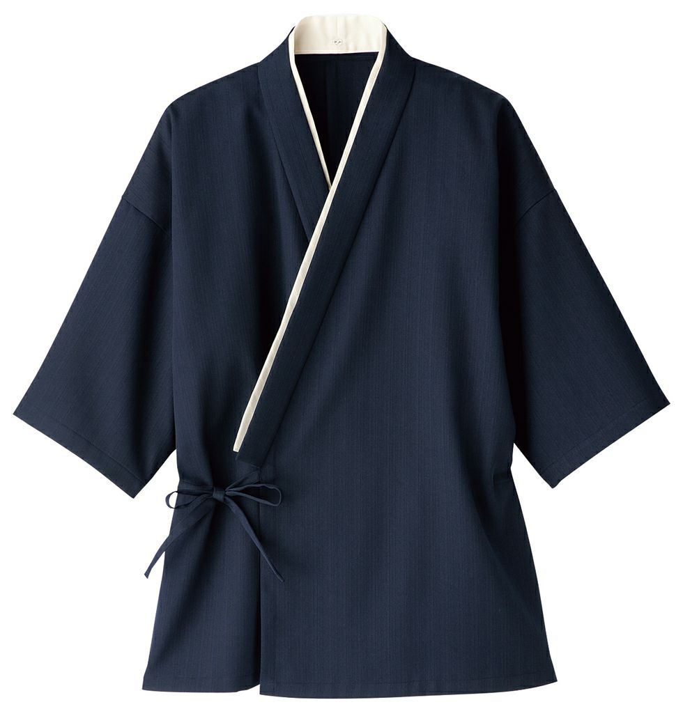 【退色防止】作務衣シャツ（男女兼用） [BON-FJ0704U]