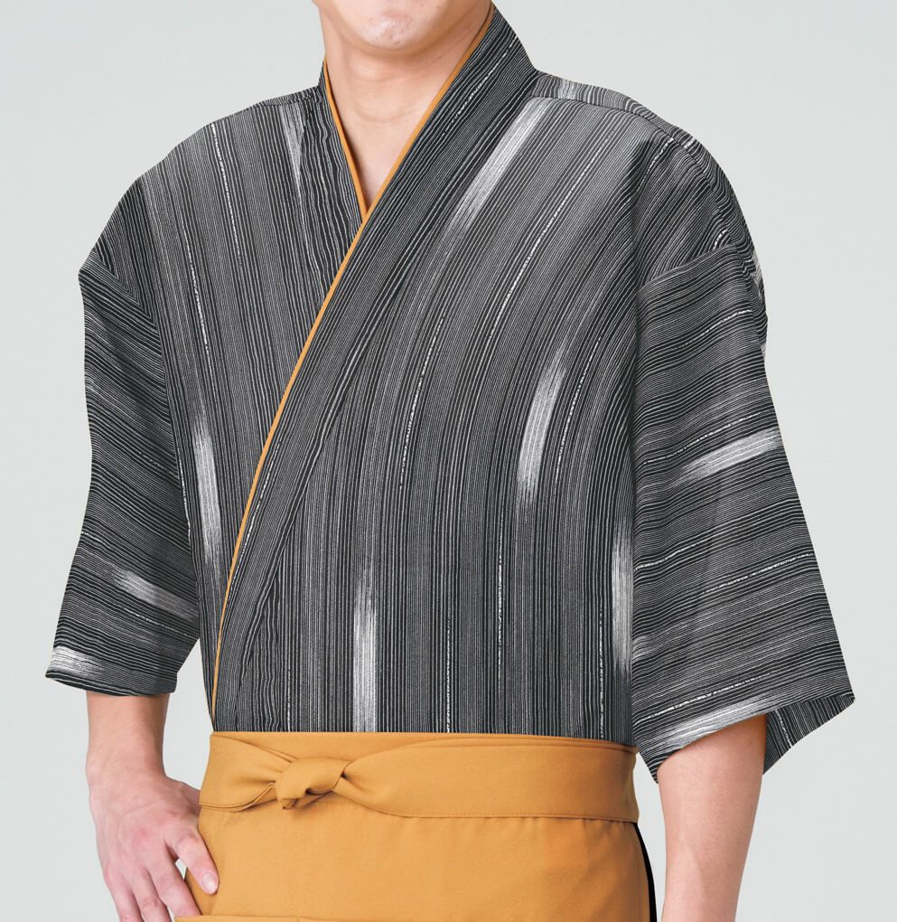 【日本製】作務衣・上着 [絣柄] [男女兼用] [KY-SJ4003]