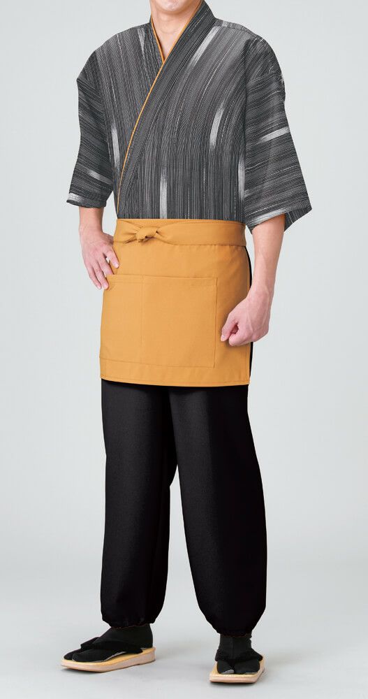 作務衣・男性の着用写真