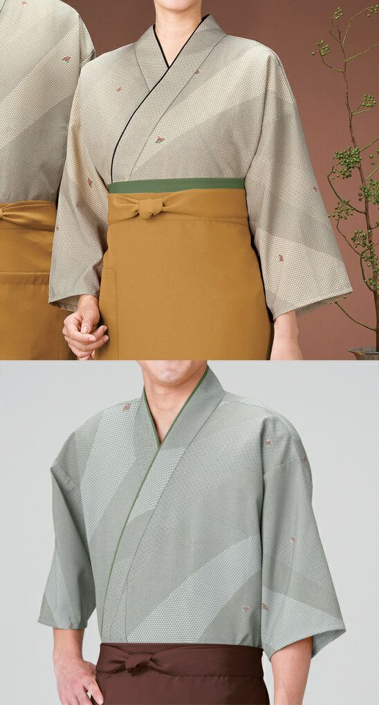 【日本製】作務衣・上着 [やぶれ取り江戸小紋調] [男女兼用] [KY-SJ4011-SJ4070]