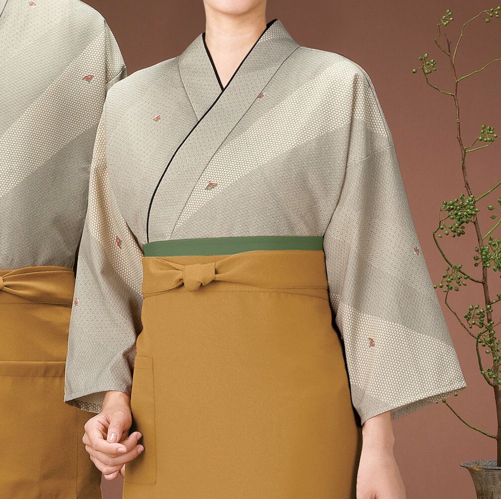 【日本製】作務衣・上着・ベージュ