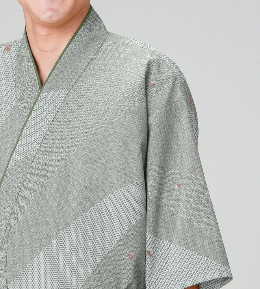 グレーの柄のアップ写真