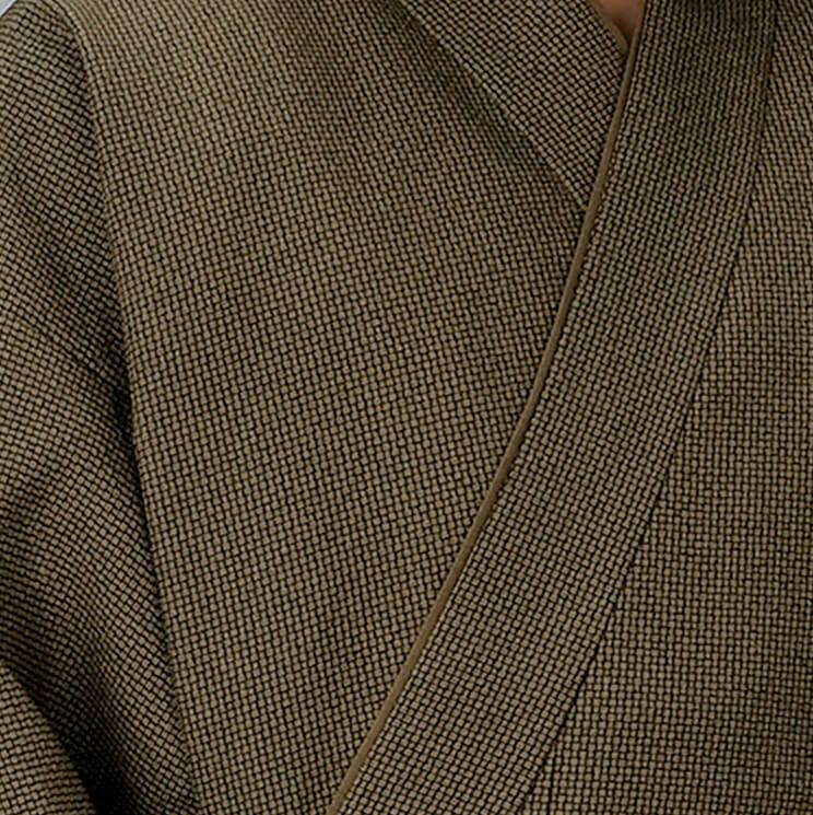 和柄アップ写真：茶色