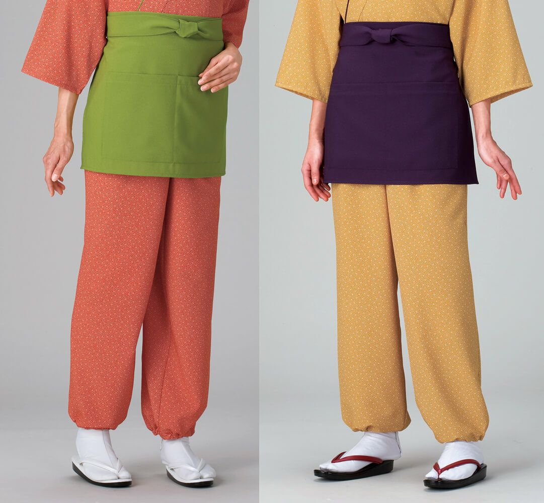 女性・作務衣：着用写真