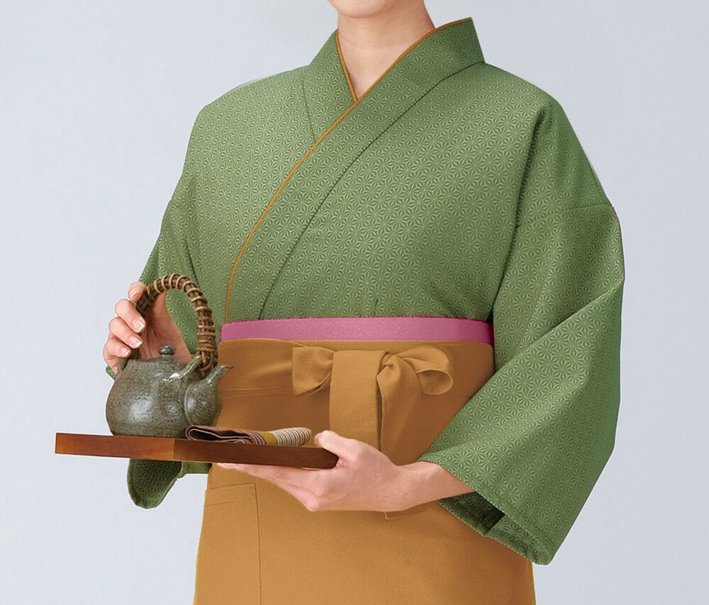 麻の葉・抹茶色