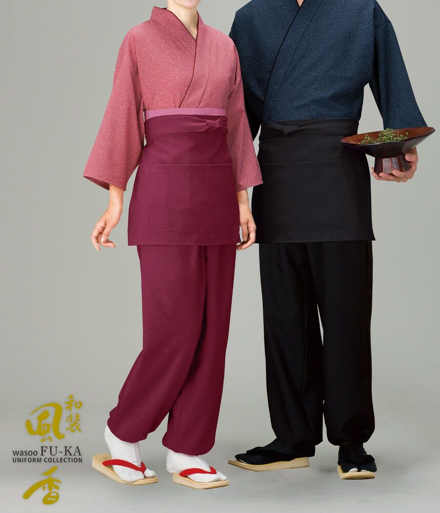 作務衣：着用写真