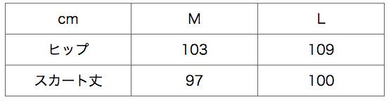 サイズ表