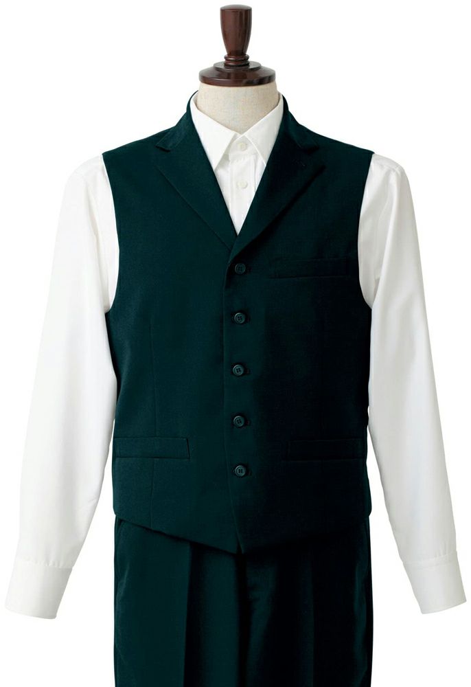 ブラック／高級でおしゃれなメンズ黒ベスト